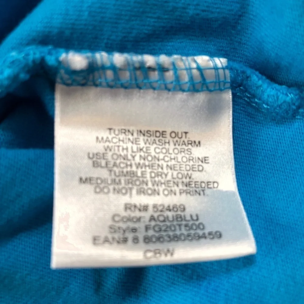 Faded Glory Cyan Beach Party Top